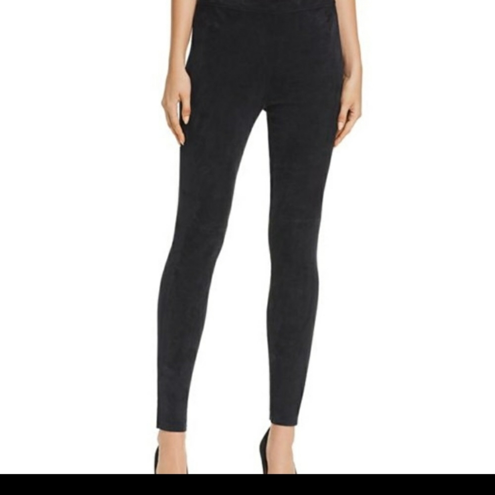 Elie Tahari Roxanna lamb suede leather pants size 4